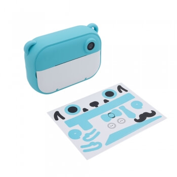Детский фотоаппарат Kids Camera Fun Print (голубой)-4
