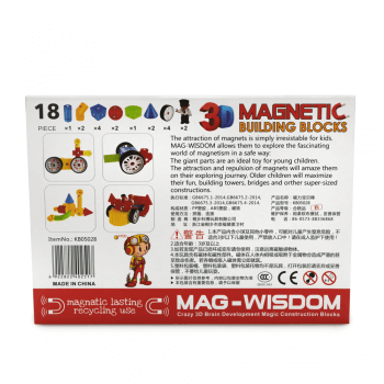 Магнитный конструктор MAG-WISDOM 18 деталей (KBQ-18)-3