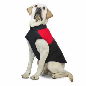 Зимняя жилетка куртка для выгула собак Duo красная, M-8