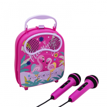 Детская караоке система - микрофон и колонка Flamingo-1