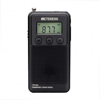 Портативный радиоприемник с mp3 плеером Retekess TR103-6