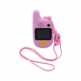 Детский фотоаппарат с рацией Walkie Talkie 2 (розовый)-1