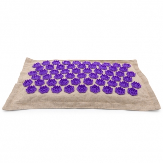 Массажная акупунктурная подушка (квадратная) EcoRelax, фиолетовый-3