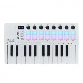 Беспроводная MIDI-клавиатура M-VAVE SMK-25 II белая-2