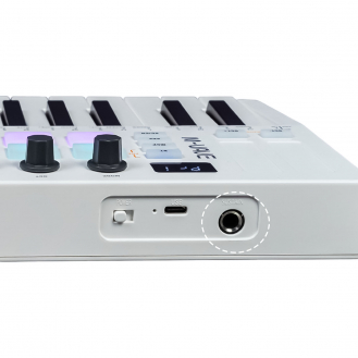Беспроводная MIDI-клавиатура M-VAVE SMK-25 II белая-6